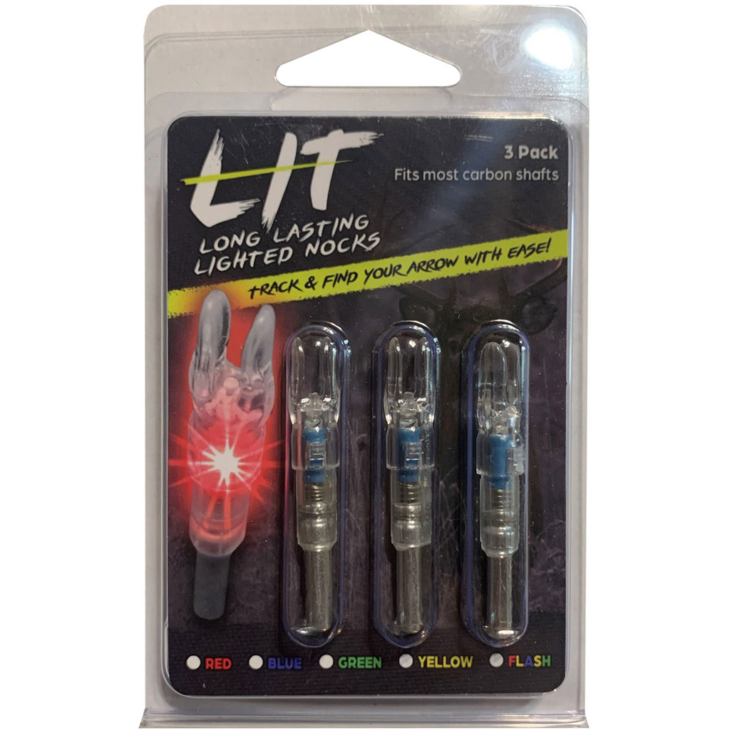 Flex Fletch LIT Lighted Arrow Nocks .246 Red 3 pk. - Image 2