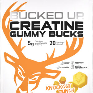 BUCKED UP CREATINE GUMMIES - KNOCKOUT PUNCH 20 SERVINGS
