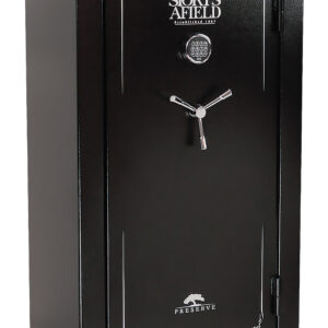 Sports Afield SECSA5932P Preserve SA5932P Keypad/Key Entry Black Textured Steel Holds 32 + 6 59" H x 32" W  x 20" D Fireproof- Yes