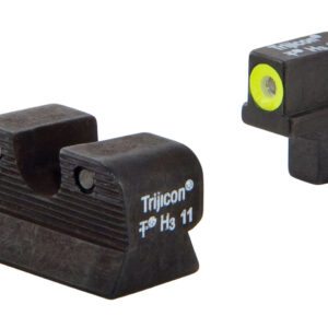 Trijicon 600514 HD Night Sights Green/Tritium Yellow Outline Front Sight-Green Tritium Black Outline Rear Sight Colt 1911