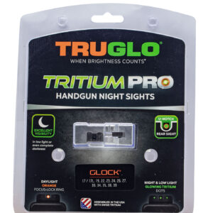 TruGlo TG231G1C Tritium Pro Black | Green Tritium Orange Outline Front Sight Green Tritium Rear Sight