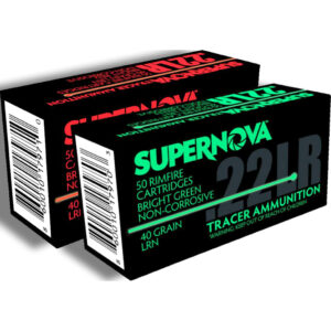 Supernova Tracer Rimfire Ammunition  22 LR 40gr. LRN Red Tracer 50 rd.