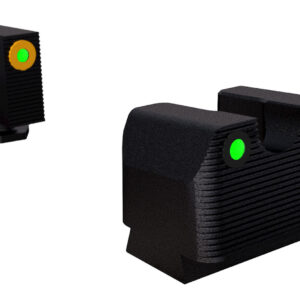 Rival Arms RA3A231G Night Sights for Glock MOS Green Tritium Orange Outline Front Sight-Green Tritium Black Outline Rear Sight Glock 17/19