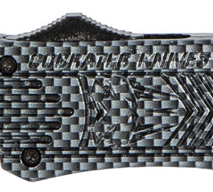 CobraTec Knives MCFCTK1MTNS CTK-1 Medium 3" OTF Tanto Plain D2 Steel Blade/Carbon Fiber Aluminum Handle Features Glass Breaker Includes Pocket Clip