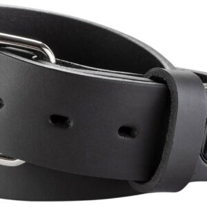 1791 Gunleather BLT013640SBLA 01  Gun Belt Stealth Black Leather 36/40 1.50" Wide Buckle Closure