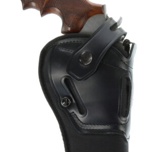 Galco SR63B Switchback OWB Black Leather Belt Slide Fits Ruger Alaskan/S&W N Frame Fits 1-1.50" Barrel Fits 2.50" Barrel Ambidextrous