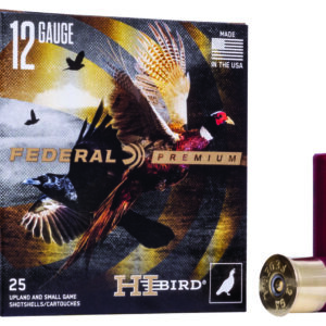 Federal HVF128 Premium Hi-Bird 12Gauge 2.75" 1 1/8oz 8Shot 25 Per Box/10 Case