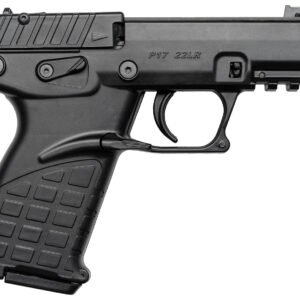Kel-Tec P17BBLK P17  Compact Frame 22 LR 16+1 3.80" Black Steel Threaded Barrel, Black Serrated Slide, Black Polymer Frame w/Picatinny Rail, Textured Grip, Ambidextrous