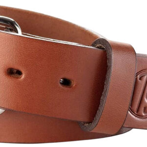 1791 Gunleather BLT013842CBRA 01 Gun Belt Classic Brown Leather 38/42 1.50" Wide Buckle Closure