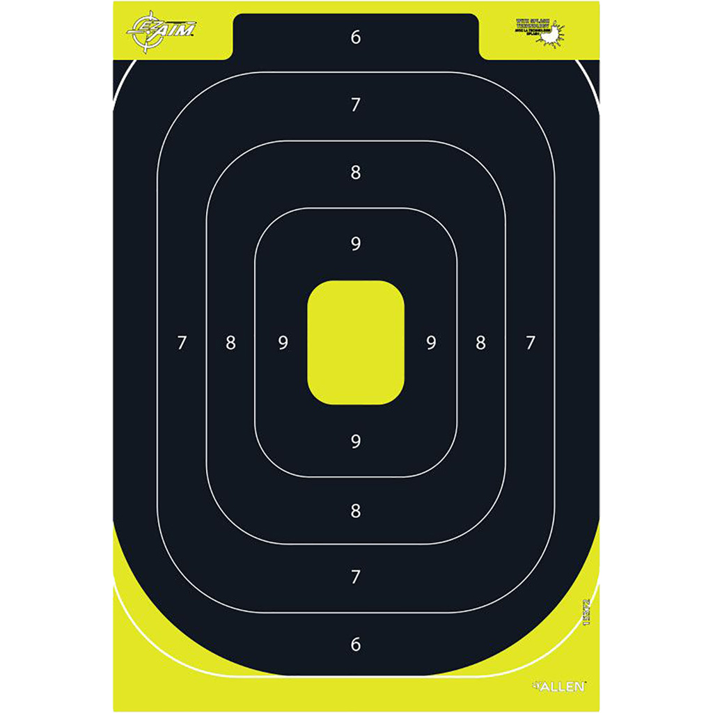 EzAim Splash IPSC Silhouette Targets 12x18 8 pk.