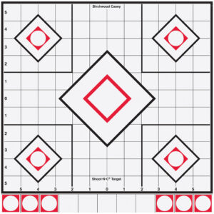 Birchwood Casey Shoot-N-C Target 8 in. Black/White Sight-In 5 pk.