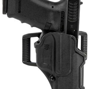 Blackhawk 410703BKR T-Series L2C Non-Light Bearing OWB Black Polymer Belt Slide Fits Colt 1911 w/wo Rail Right Hand