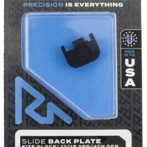 Rival Arms RA43G001A Slide Back Cover Plate Double Stack Black Anodized Aluminum for Glock 17/19 Gen3-4