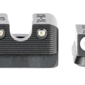 TruGlo TG231Z1W Tritium Pro Black | Green Tritium White Outline Front Sight Green Tritium Rear Sight