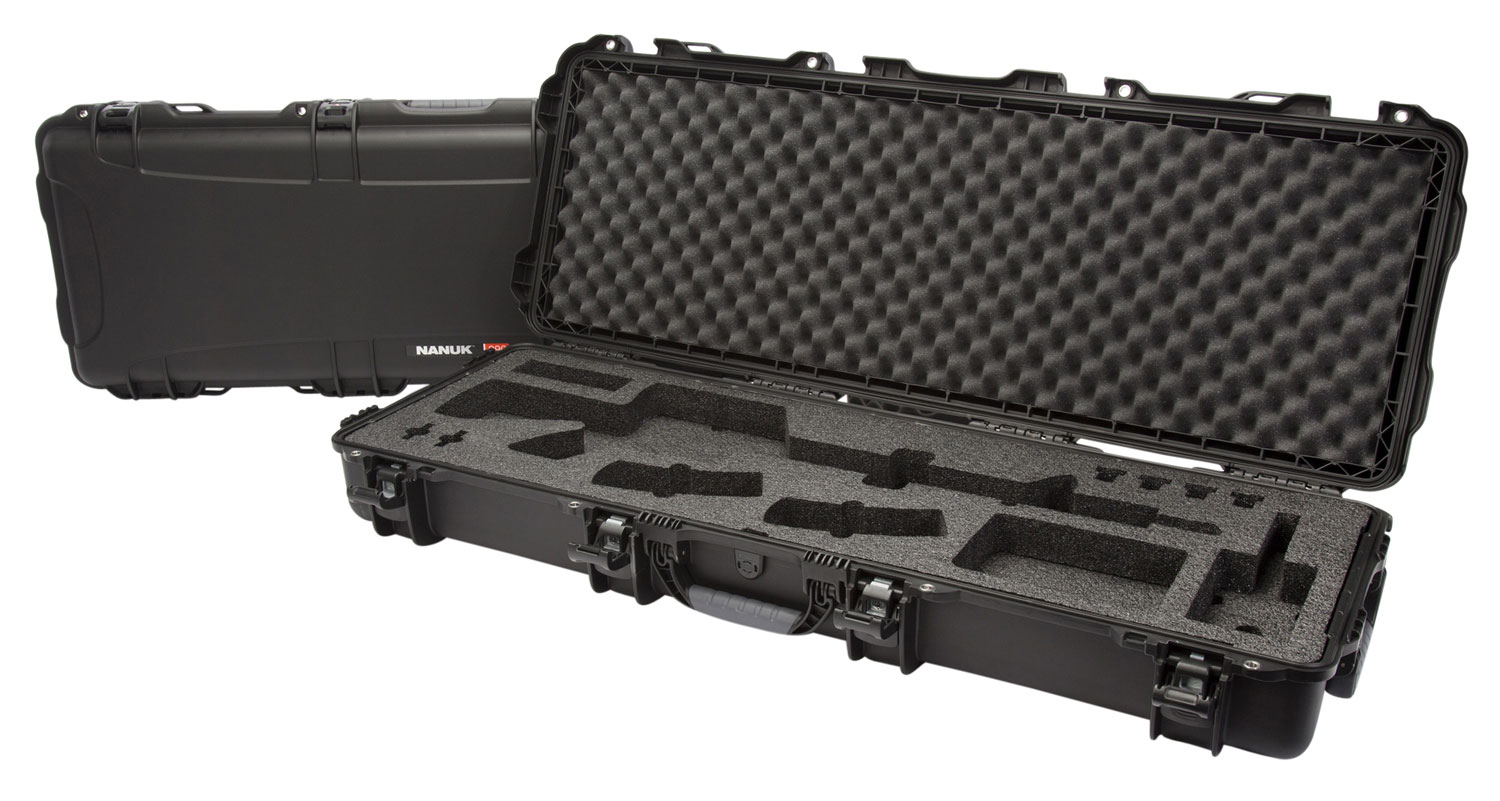 Nanuk 990AR01 990 Black Polymer w/ Foam Padding Lockable Latches & Wheels