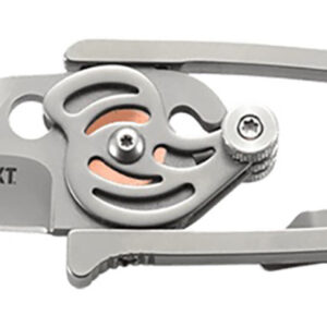 CRKT 5102N Snap Lock 2.55" Folding Drop Point Plain Bead Blasted 420J2 SS Blade/Stainless Steel Handle Features Money Clip Includes Pocket Clip
