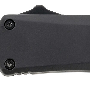 Templar Knife SBR131 Gen II Small 2.69" OTF Dagger Plain Black Oxide Stonewashed 440C SS Blade, 4.31" Black Aluminum/Rubber Handle, Glass Breaker