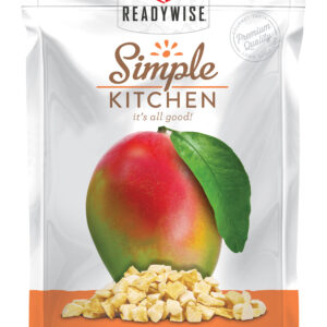 ReadyWise SK05911 Simple Kitchen Freeze Dried Fruit Mango 1 Serving Pouch 6 Per Case