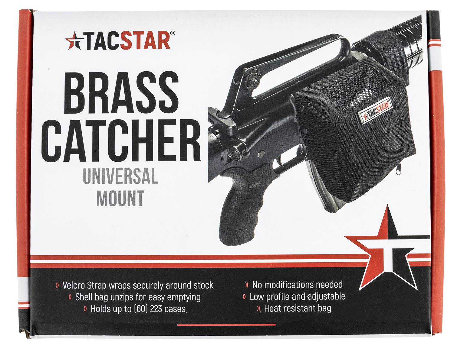 Lyman 1081245 Universal Brass Catcher Black Canvas Velcro Mount