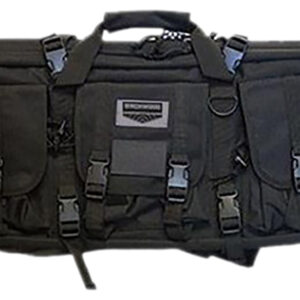 Birchwood Casey RBG36 Single Gun Case 36" Black 600D Polyester w/ Padded Straps/3 Large Storage Pockets & Dual Zippered Storage