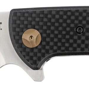 CRKT 4620 Avant 3.18" Folding Spear Point Plain Satin 8Cr14MoV SS Blade/ Black Carbon Fiber/G10 Handle Includes Pocket Clip