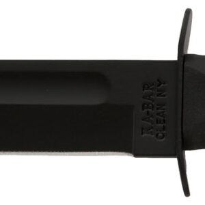 Ka-Bar 1211 Fighting/Utility  7" Fixed Clip Point Plain Black 1095 Cro-Van Blade, Black Kraton G Handle, Includes Sheath