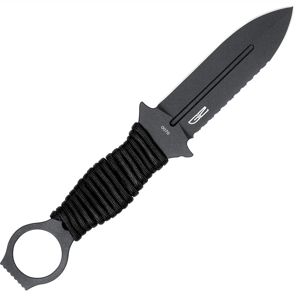 CobraTec Ringed Claymore Dagger Fixed Blade Black - Image 3