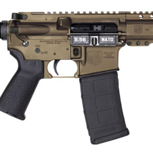 Diamondback DB1912K071 DB15 5.56x45mm NATO 30+1 7" Black Nitride Threaded Barrel, M-LOK Handguard, Midnight Bronze Aluminum Picatinny Rail Receiver, Black Buffer Tube, Black Magpul Grip, Right Hand