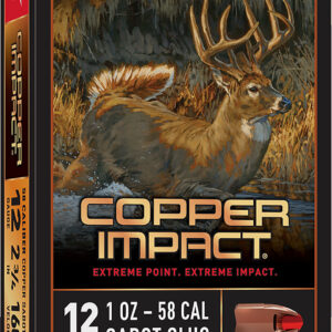 Winchester Ammo X12CLF Copper Impact 12Gauge 2.75" 1oz Sabot Slug Shot 5 Per Box/20 Case