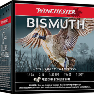 Winchester Ammo SWB1231 Bismuth 12Gauge 3" 1 3/8oz Tin Plated Bismuth 1Shot 25 Per Box/10 Case