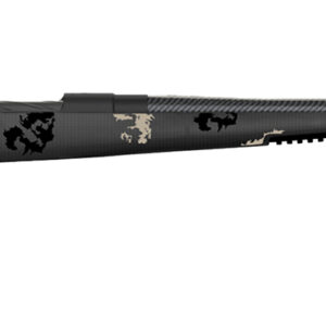 Fierce Firearms FCTRG65PRC22BBO CT Rage 6.5 PRC Caliber with 3+1 Capacity, 22" Carbon Fiber Barrel, Black Cerakote Metal Finish & Blackout Camo Fixed Fierce Tech C3 Stock, Right Hand (Full Size)