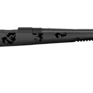 Fierce Firearms FCTRG65PRC24BBO CT Rage 6.5 PRC Caliber with 3+1 Capacity, 24" Carbon Fiber Barrel, Black Cerakote Metal Finish & Blackout Camo Fixed Fierce Tech C3 Stock, Right Hand (Full Size)