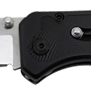 S.O.G SOGFLA1001CP Flare 3.50" Folding Plain Clip Point Satin Polished/Black GRN Handle