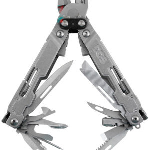 S.O.G SOGPA2001CP PowerAccess Deluxe Stone Washed Stainless Steel 21 Tools w/Sheath