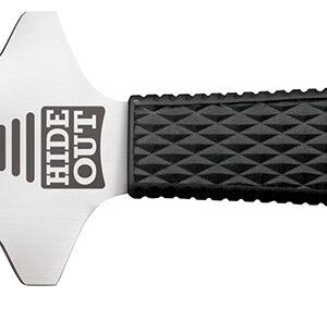 Cold Steel CS49NDE Hide Out 3" Fixed Plain Satin Polished Japanese AUS-8A SS Blade/ Black Contoured & Checkered Kray-Ex Handle