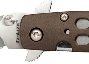 Cold Steel CS-26SK4 Ti-Lite 4" Folding Plain Kris AUS 10A Steel Blade/Flat Dark Earth Griv-Ex Handle