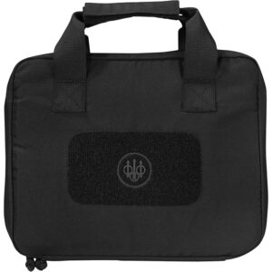 Beretta USA FO471001890999UNI Pistol Case  Black 600D Polyester Holds 1 Handgun