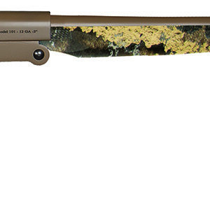 Charles Daly 930338 101 Compact 20 Gauge Break Open 3" 1rd 26" Flat Dark Earth Cerakote Steel Barrel & Receiver, Fixed TrueTimber Prairie Synthetic Stock, Beretta/Benelli Mobil Choke System