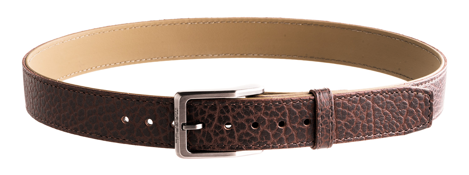 Magpul MAG127900132 Tejas EL Cibolo Chocolate Brown Bison Hide 32" 1.50" Wide Buckle Closure