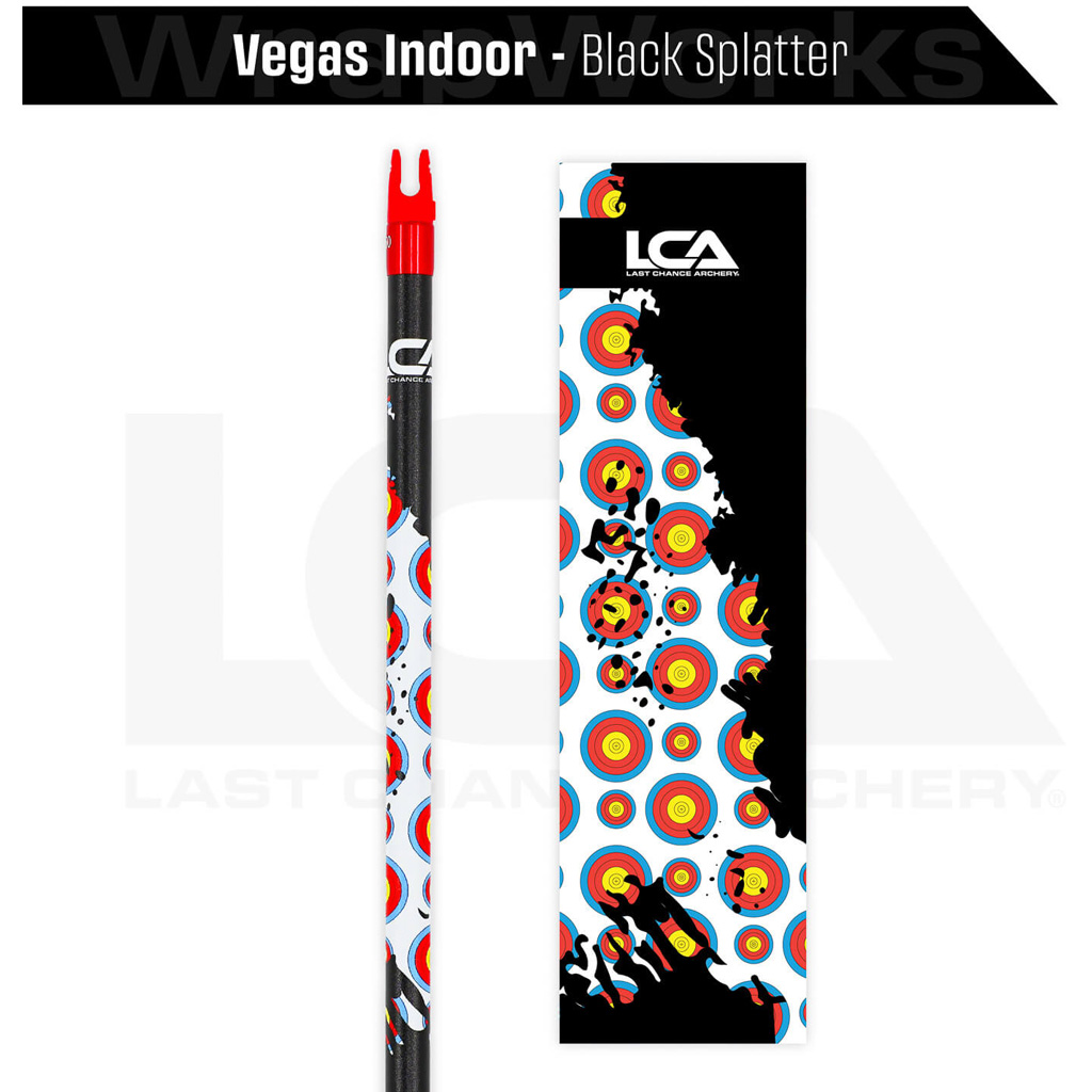 Last Chance WrapWorks Vegas Indoor Black Splatter Precision Fixed Standard - Image 2