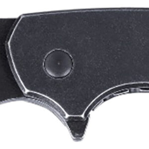 CRKT 5315KS Pilar Large 2.67" Folding Plain Black Stonewashed 8Cr13MoV SS Blade/Black Stainless Steel Handle Includes Pocket Clip