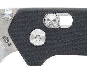Schrade 1182620 Divergent 3.06" Folding Modified Drop Point Plain Satin AUS-8A SS Blade 4.31" Black G10 Handle