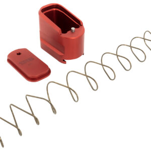 Shield Arms SAS15ME5RED Magazine Extension  5rd Compatible w/ Shield Arms S15 Magazine, Red Anodized Aluminum