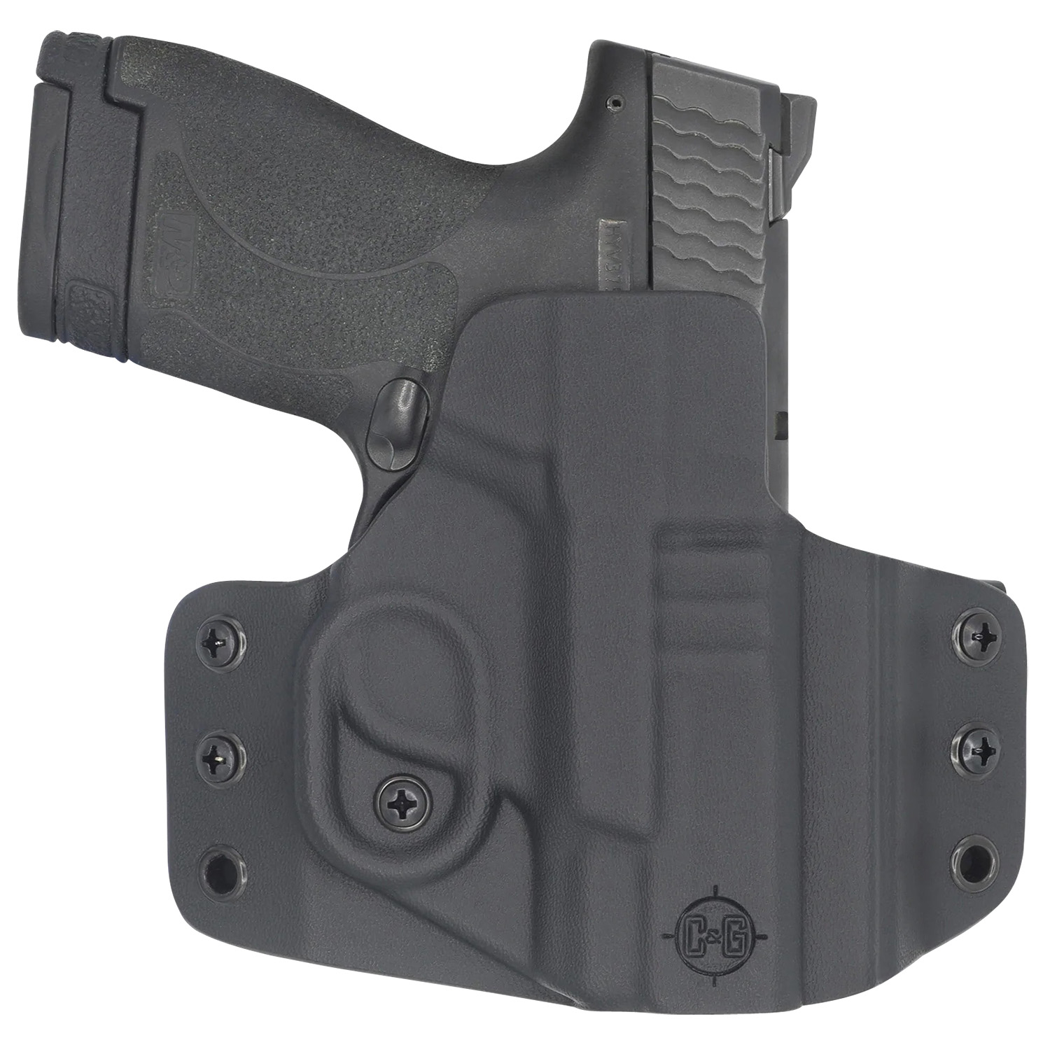 C&G Holsters 0524100 Covert OWB Black Kydex Belt Loop Fits M&P Shield 9/40 3.1"