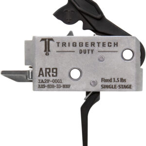 TriggerTech AH9SDB33NNF Duty Flat Trigger Single-Stage 3.50 lbs Draw Weight Fits AR-9