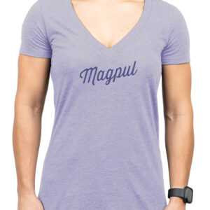Magpul MAG1336-530-XL Rover Script Women's Orchid Heather Cotton/Polyester Short Sleeve XL
