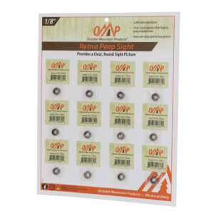October Mountain Retna Peep Sight Tan 1/8 in. 12 pk.