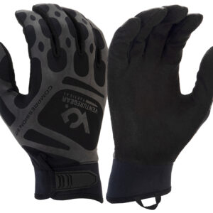 Pyramex VGTG10BXL Compression Training Black Synthetic Leather XL Hook & Loop