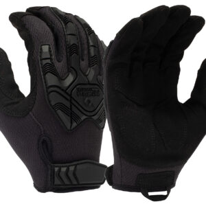 Pyramex VGTG40BXL Impact Operator Heavy-Duty Black Synthetic Leather XL Hook & Loop