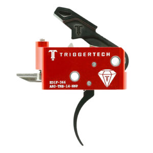 TriggerTech AR0TRB14NNP Diamond Two-Stage Black Pro Curved Trigger with 1.50-4 lbs Draw Weight for AR-15 Right